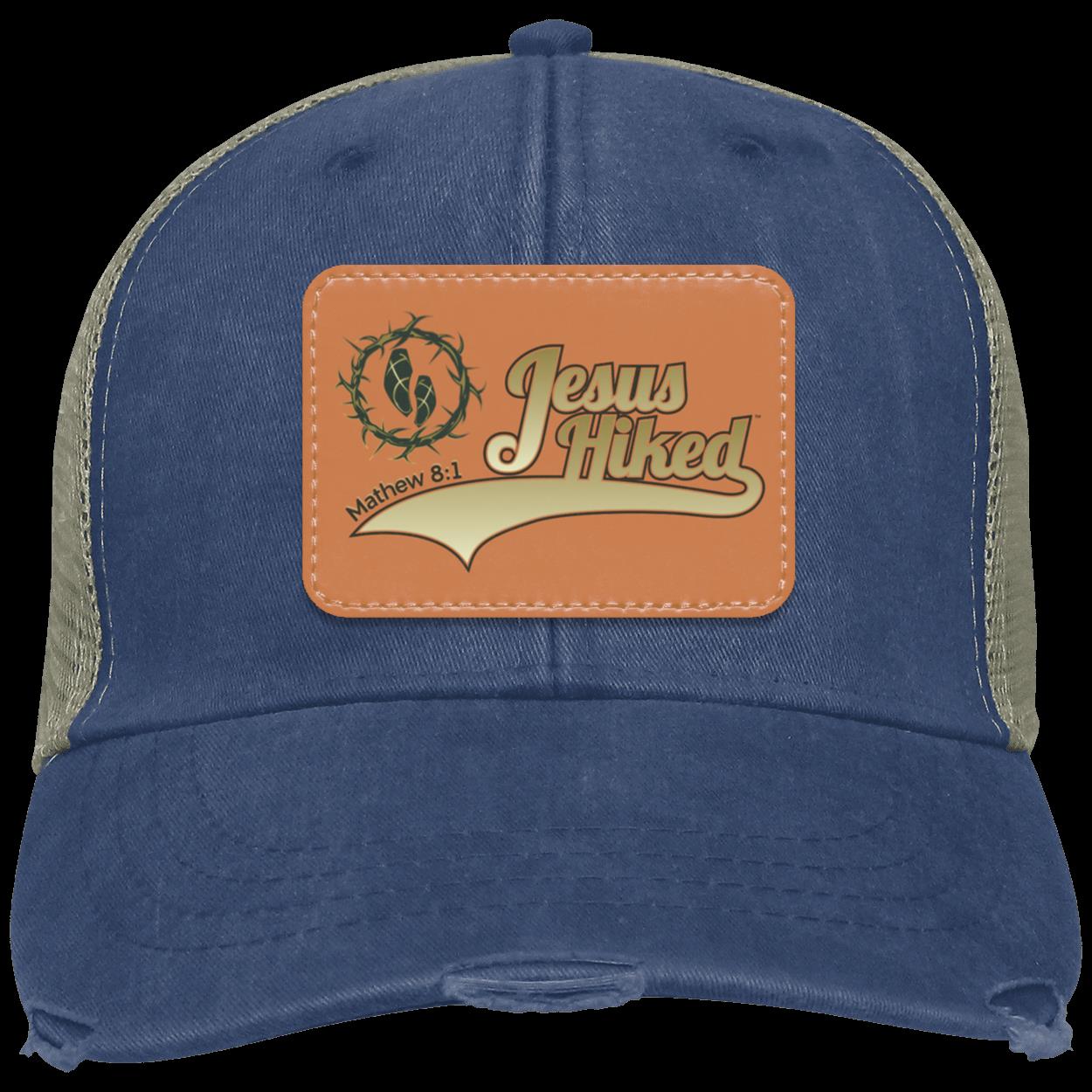 Just Hike - Distressed Ollie Cap - Rectangle Patch - Jesus Surfed Apparel Co.