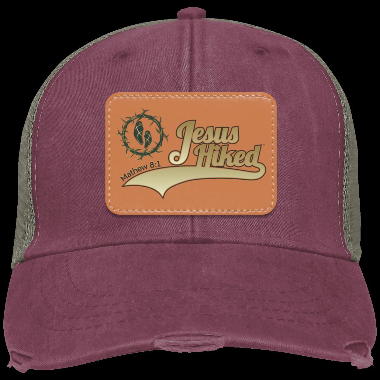Just Hike - Distressed Ollie Cap - Rectangle Patch - Jesus Surfed Apparel Co.