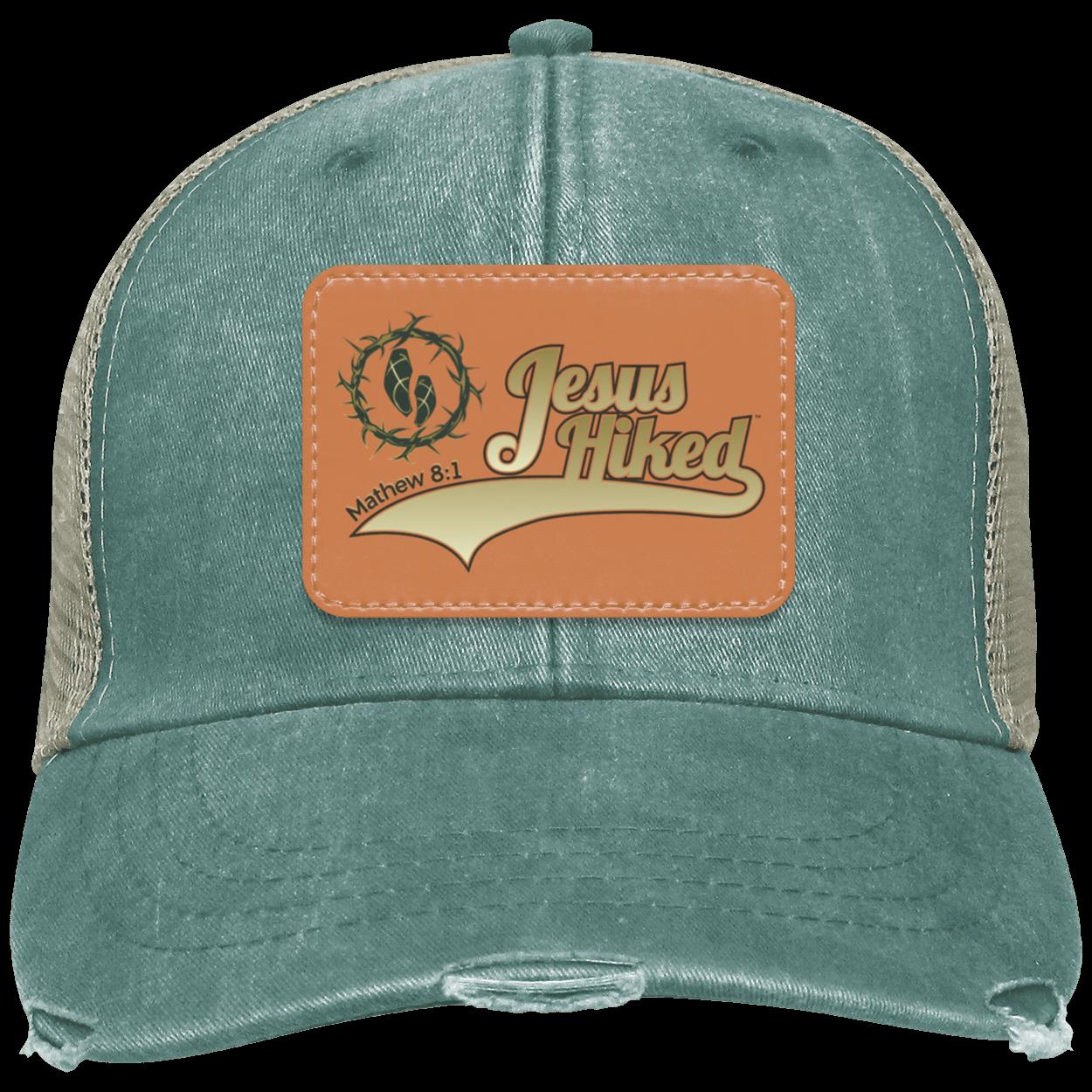 Just Hike - Distressed Ollie Cap - Rectangle Patch - Jesus Surfed Apparel Co.