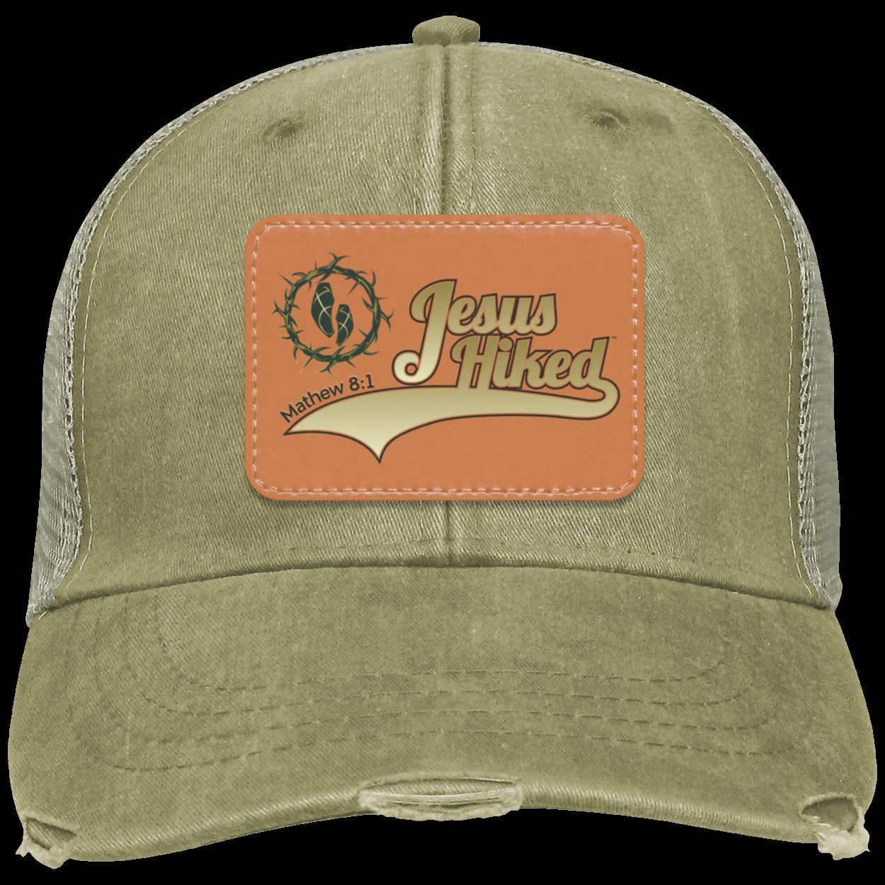 Just Hike - Distressed Ollie Cap - Rectangle Patch - Jesus Surfed Apparel Co.