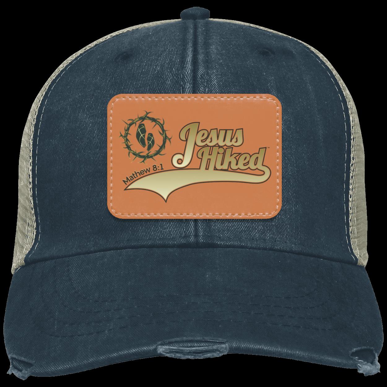 Just Hike - Distressed Ollie Cap - Rectangle Patch - Jesus Surfed Apparel Co.