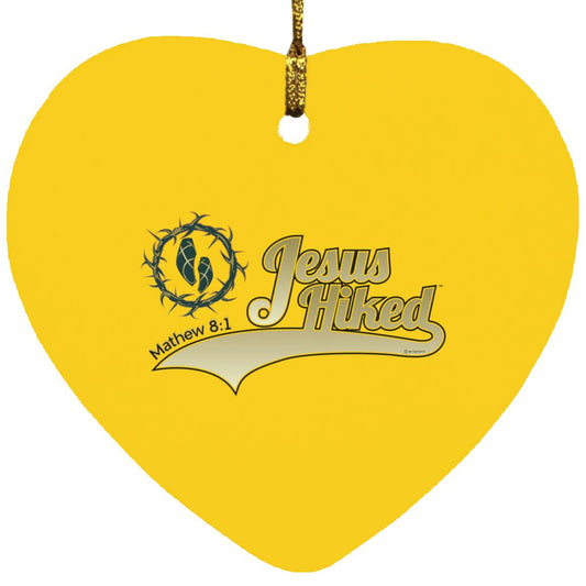 Just Hike - Heart Ornament - Jesus Surfed Apparel Co.
