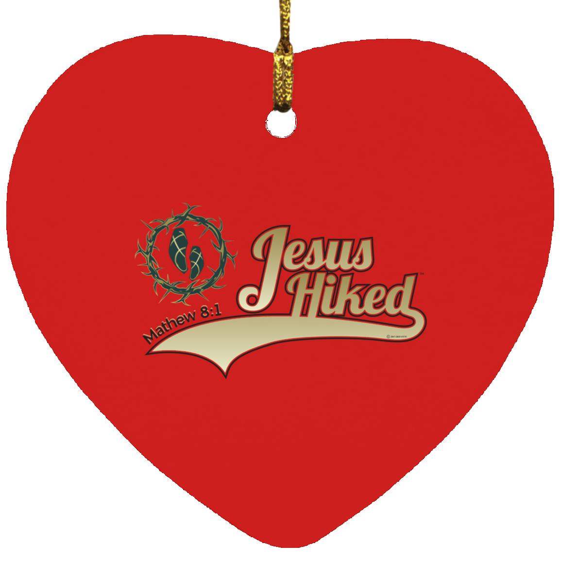 Just Hike - Heart Ornament - Jesus Surfed Apparel Co.