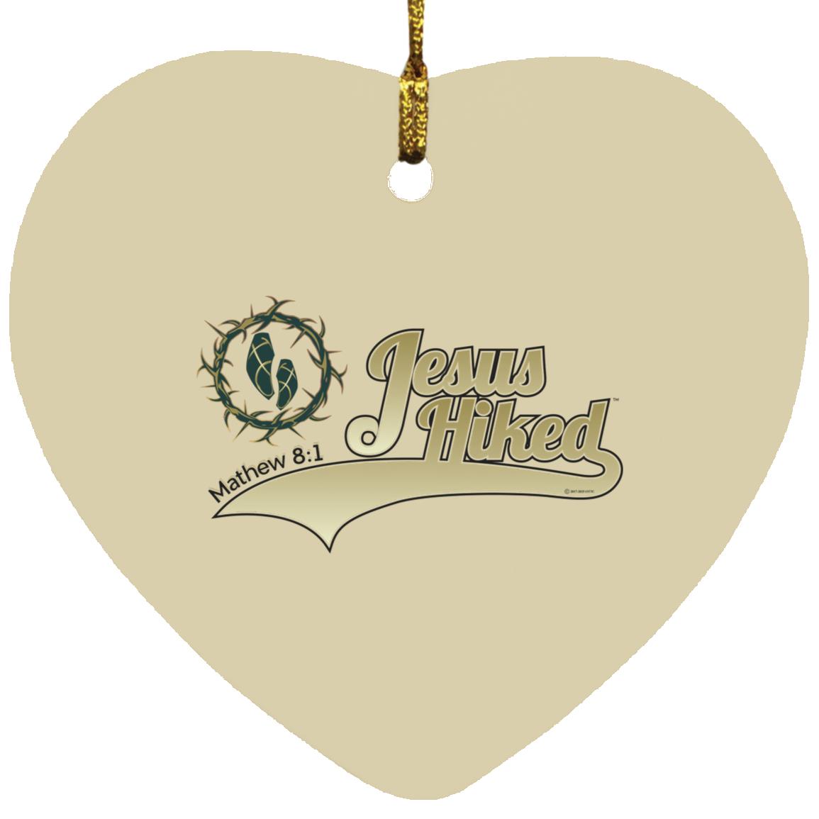 Just Hike - Heart Ornament - Jesus Surfed Apparel Co.