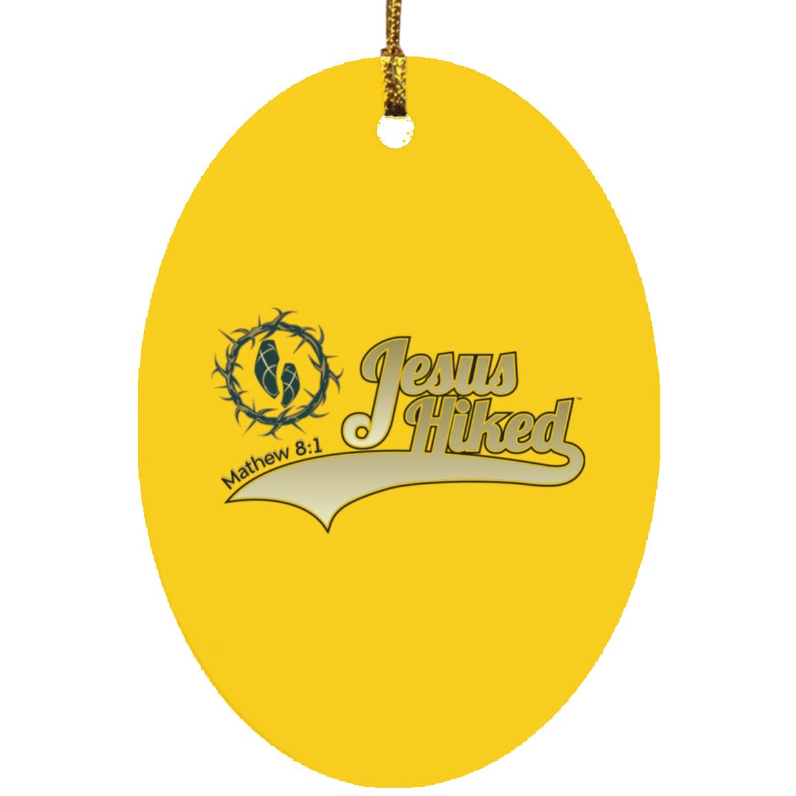 Just Hike - Oval Ornament - Jesus Surfed Apparel Co.