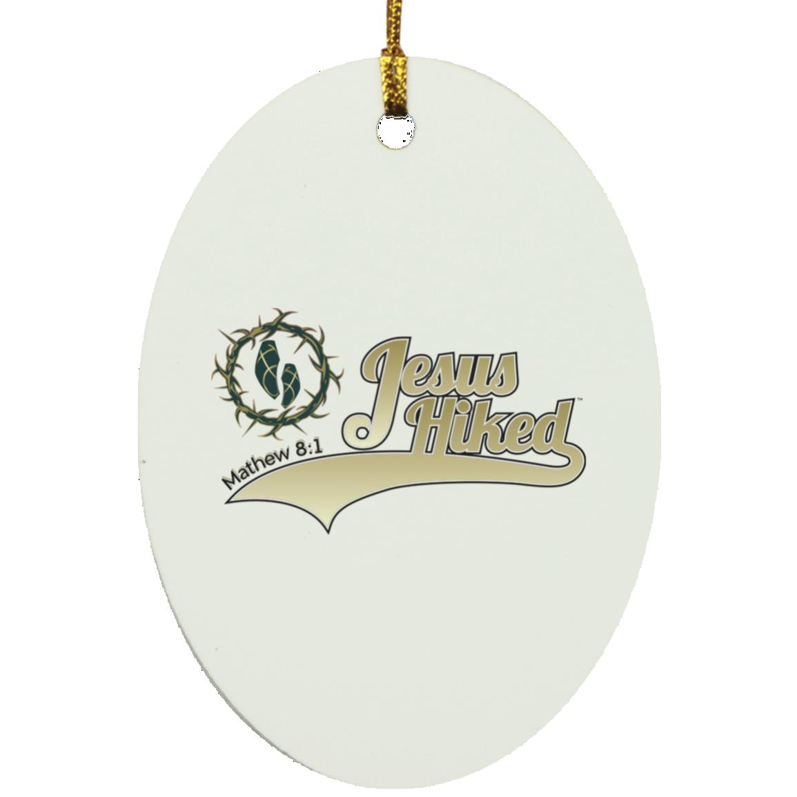 Just Hike - Oval Ornament - Jesus Surfed Apparel Co.