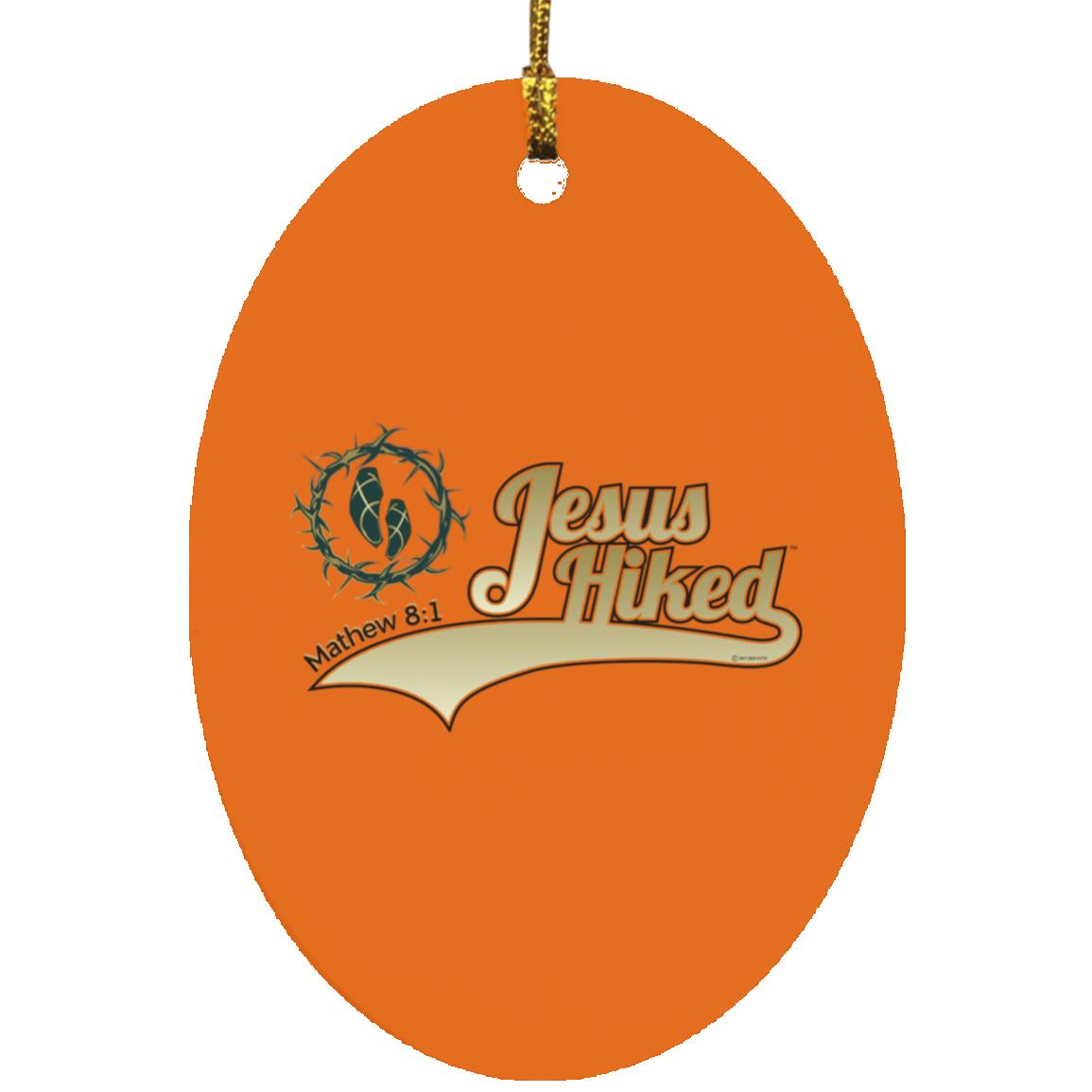 Just Hike - Oval Ornament - Jesus Surfed Apparel Co.