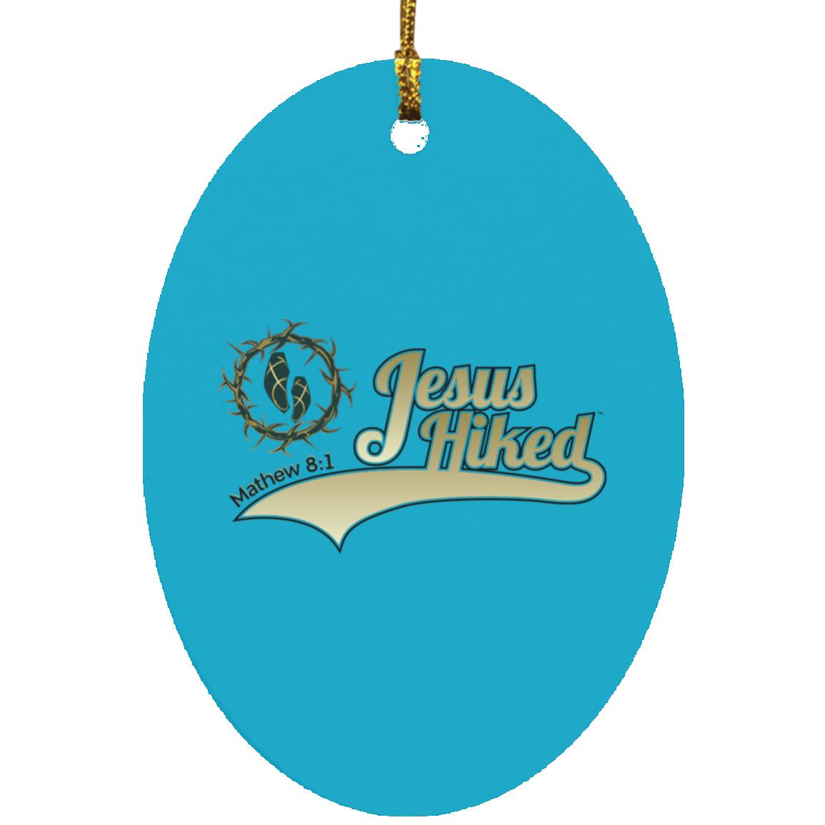 Just Hike - Oval Ornament - Jesus Surfed Apparel Co.