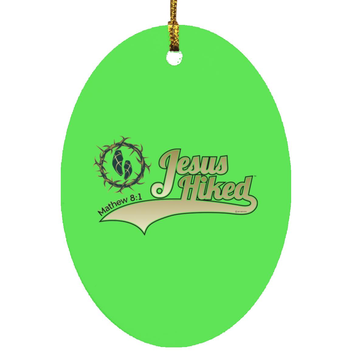 Just Hike - Oval Ornament - Jesus Surfed Apparel Co.