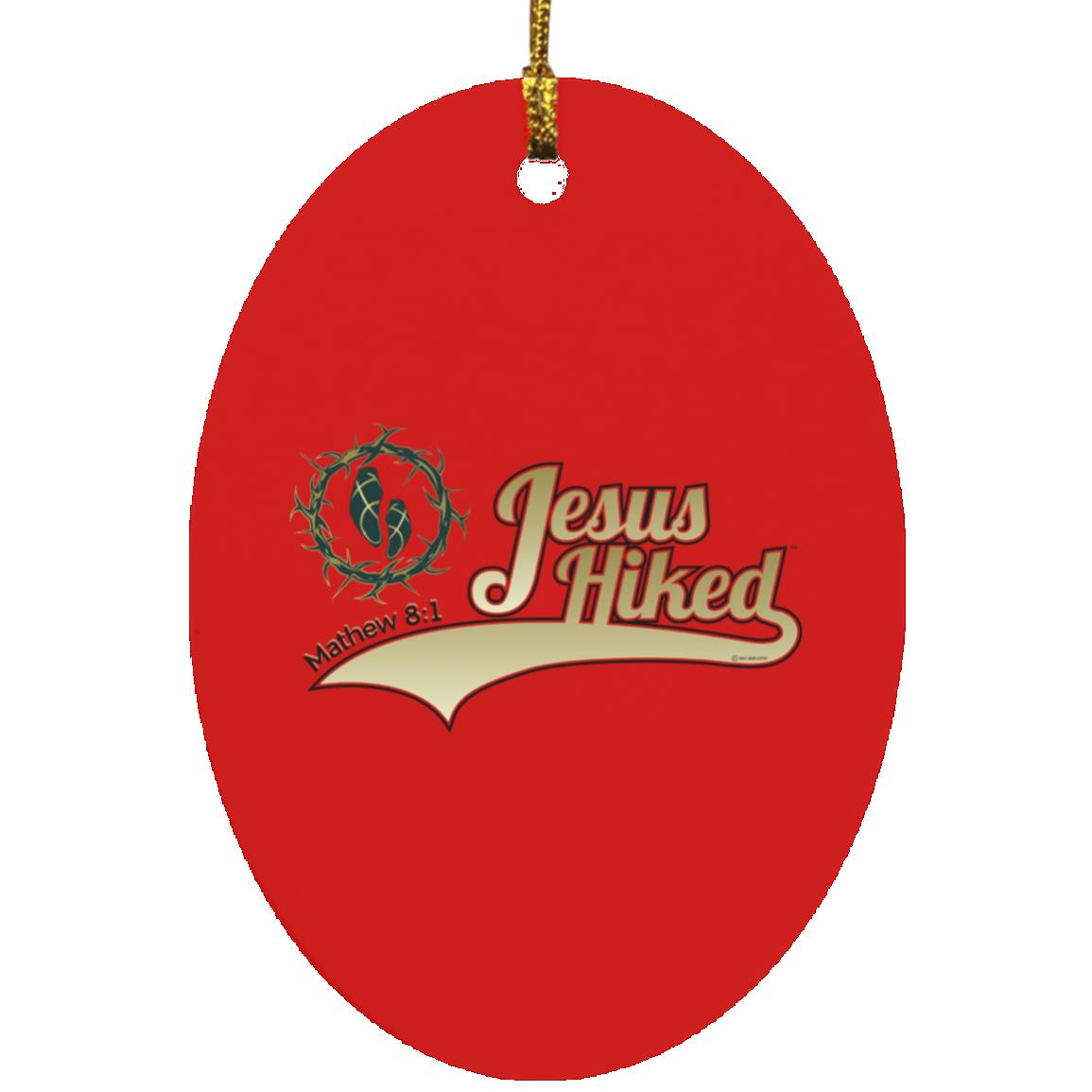 Just Hike - Oval Ornament - Jesus Surfed Apparel Co.