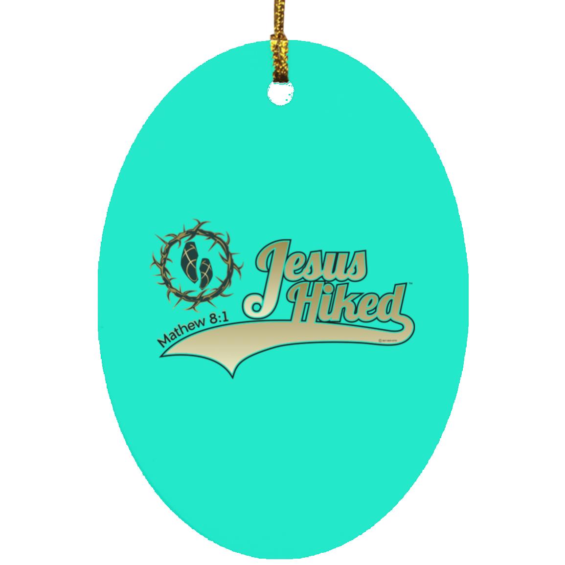 Just Hike - Oval Ornament - Jesus Surfed Apparel Co.