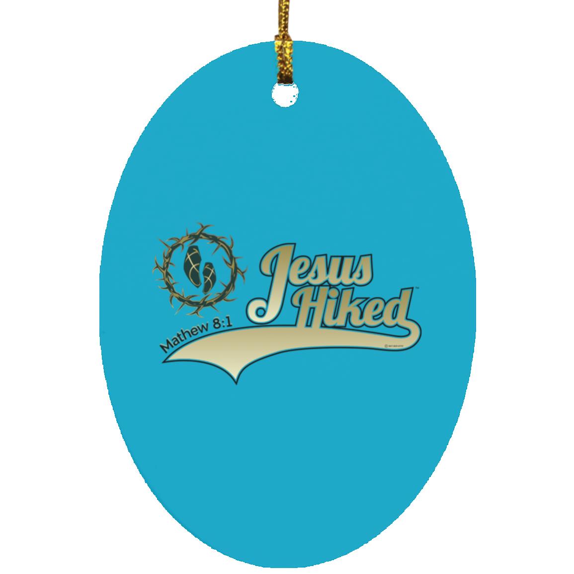 Just Hike - Oval Ornament - Jesus Surfed Apparel Co.