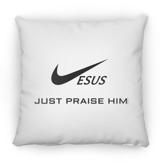 Just Praise Him - Large Square Pillow - Jesus Surfed Apparel Co.