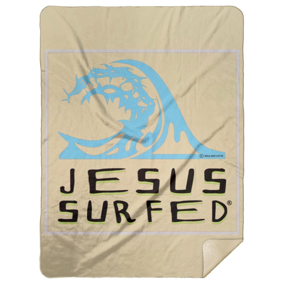 Living Water - Premium Mink Sherpa Blanket 60x80 - Jesus Surfed Apparel Co.