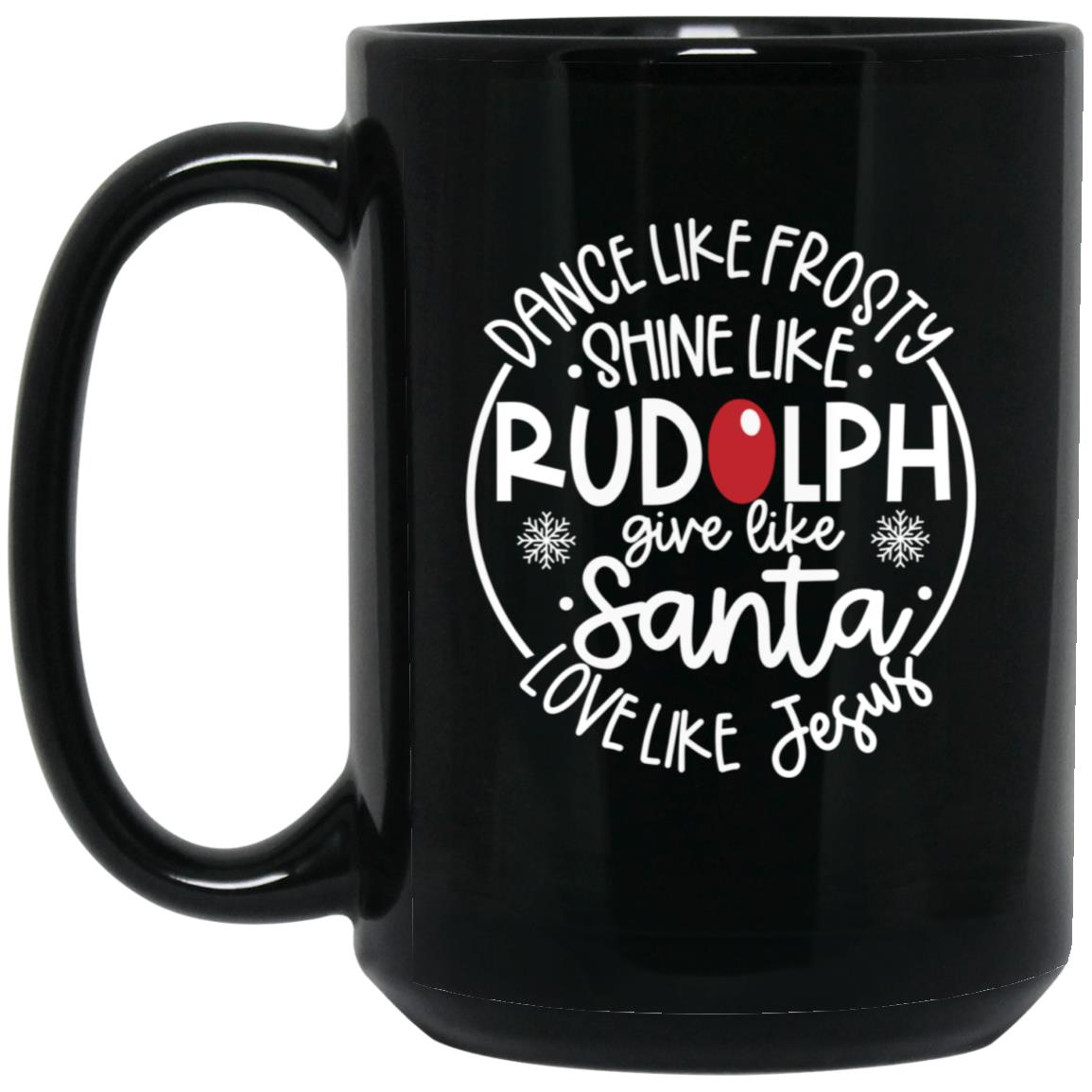 Love Like Jesus - 15oz Black Mug - Jesus Surfed Apparel Co.