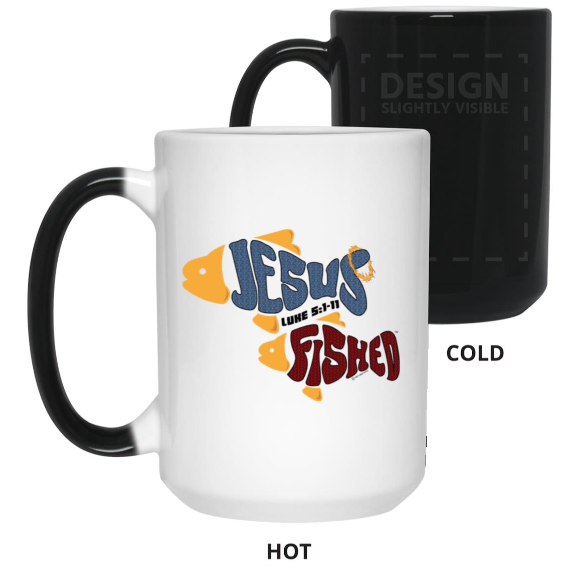 OneFish TwoFish - 15oz Color Changing Mug - Jesus Surfed Apparel Co.