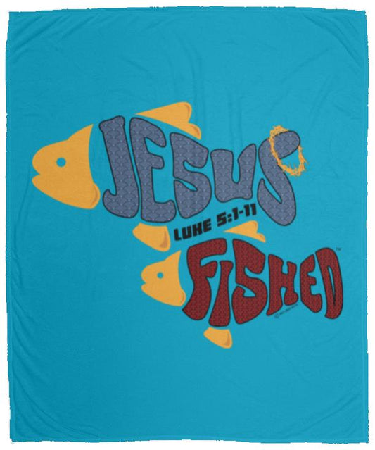 OneFish TwoFish - Cozy Plush Fleece Blanket - 50x60 - Jesus Surfed Apparel Co.