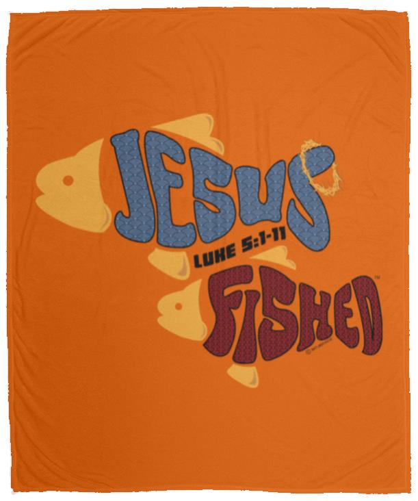 OneFish TwoFish - Cozy Plush Fleece Blanket - 50x60 - Jesus Surfed Apparel Co.