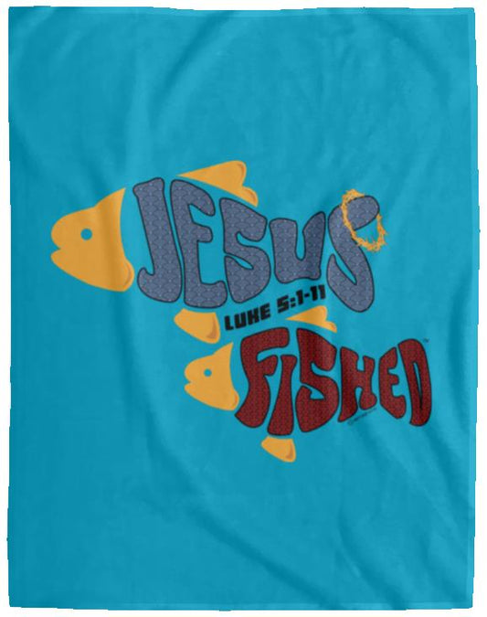 OneFish TwoFish - Cozy Plush Fleece Blanket - 60x80 - Jesus Surfed Apparel Co.