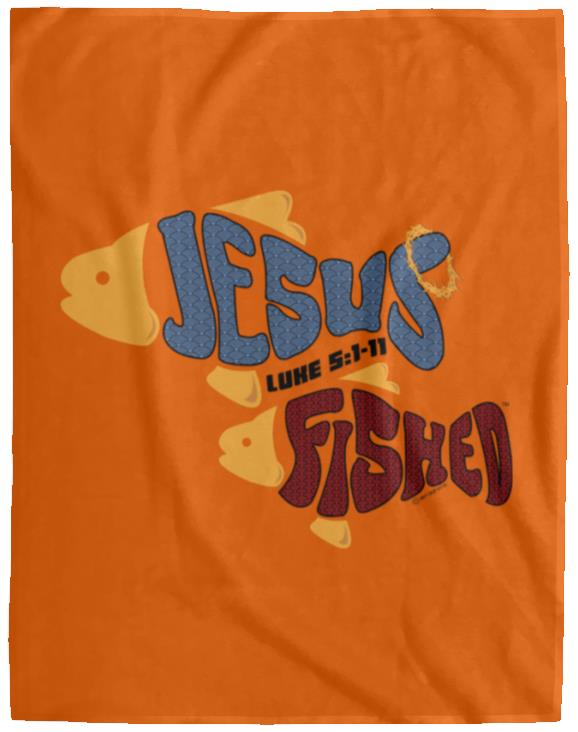 OneFish TwoFish - Cozy Plush Fleece Blanket - 60x80 - Jesus Surfed Apparel Co.