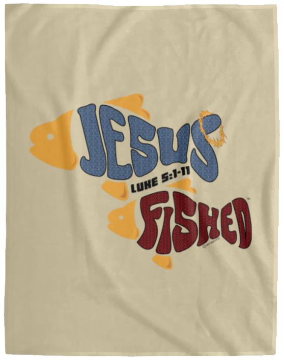 OneFish TwoFish - Cozy Plush Fleece Blanket - 60x80 - Jesus Surfed Apparel Co.