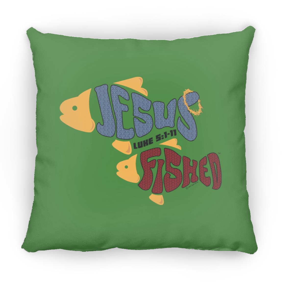 OneFish TwoFish - Large Square Pillow - Jesus Surfed Apparel Co.