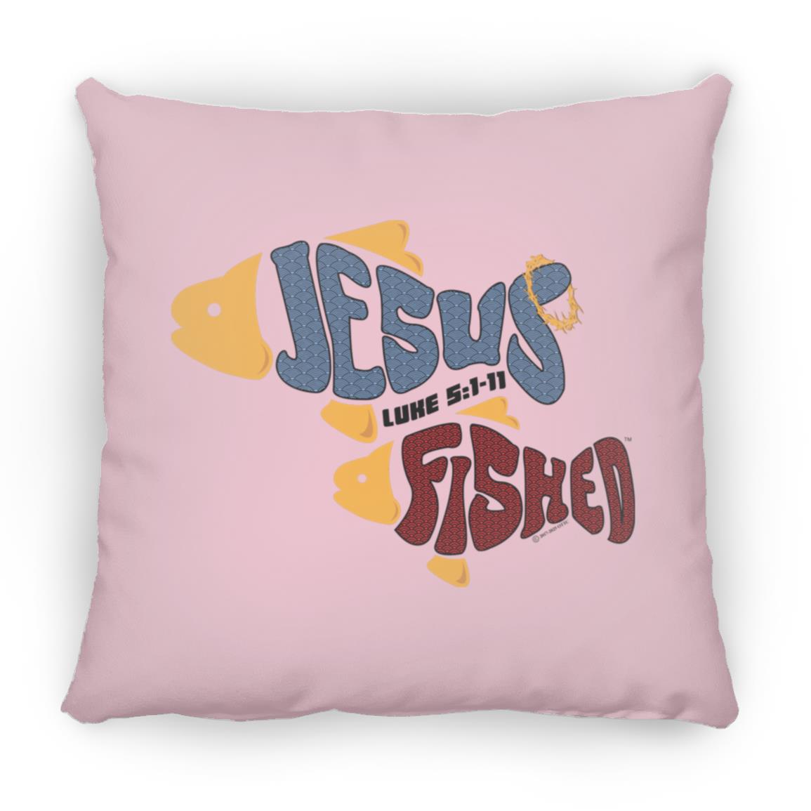 OneFish TwoFish - Large Square Pillow - Jesus Surfed Apparel Co.