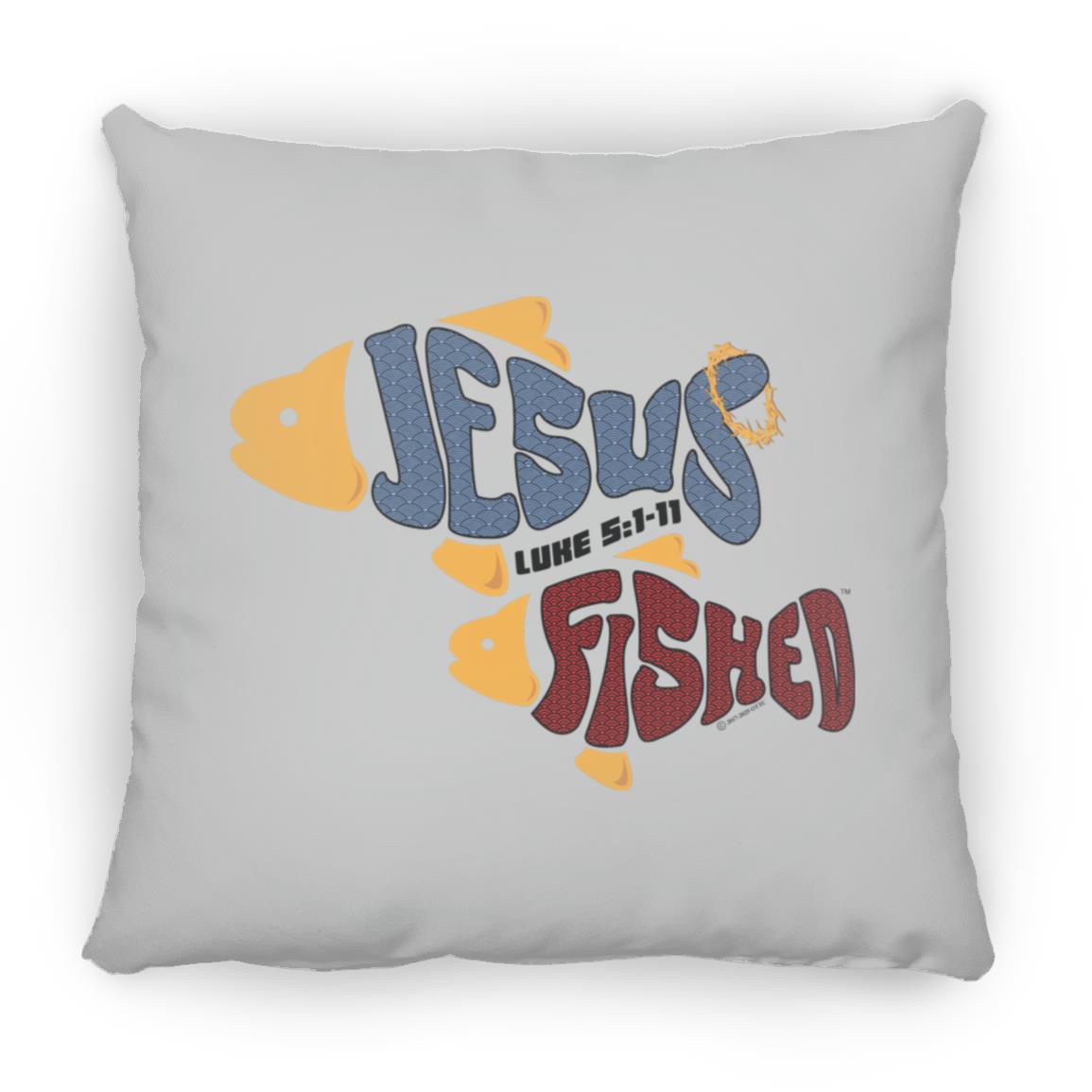 OneFish TwoFish - Large Square Pillow - Jesus Surfed Apparel Co.