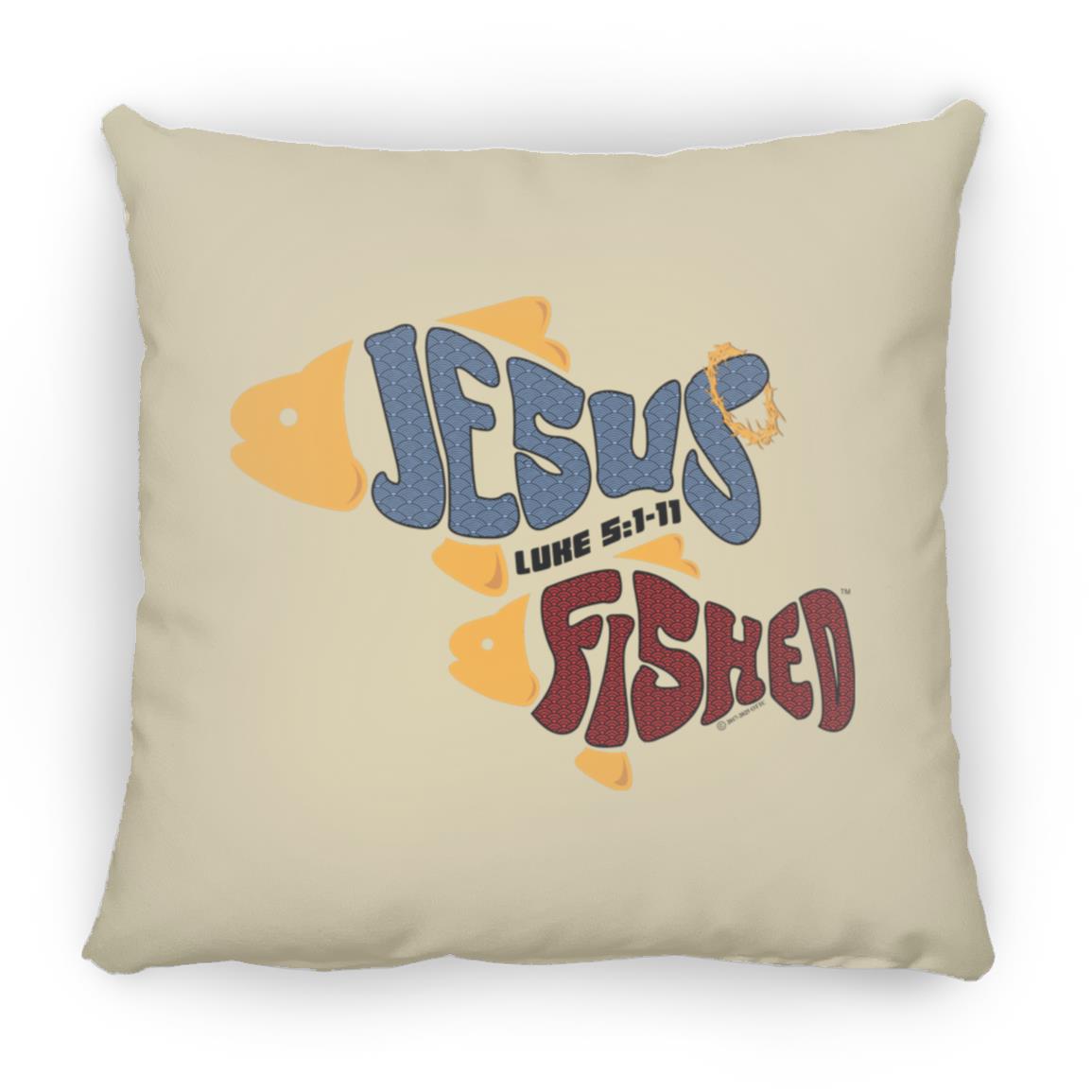OneFish TwoFish - Large Square Pillow - Jesus Surfed Apparel Co.