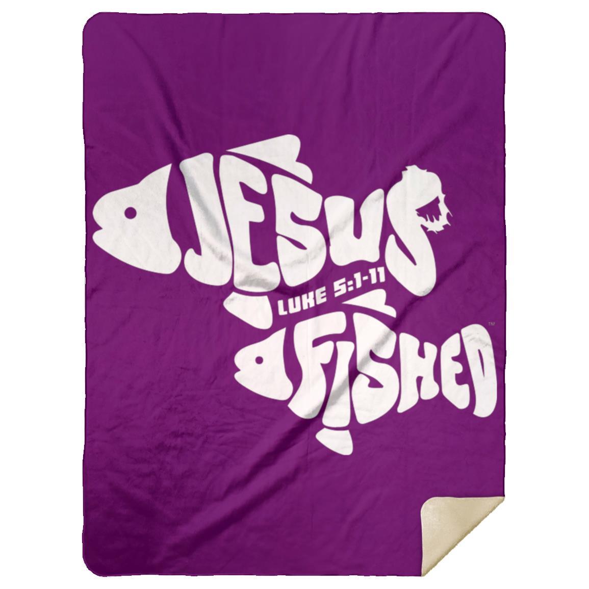 OneFish TwoFish - Premium Mink Sherpa Blanket 60x80 - Jesus Surfed Apparel Co.