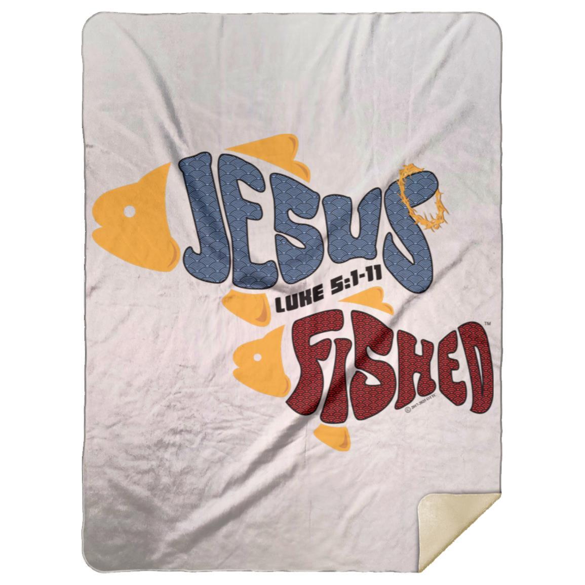 OneFish TwoFish - Premium Mink Sherpa Blanket 60x80 - Jesus Surfed Apparel Co.