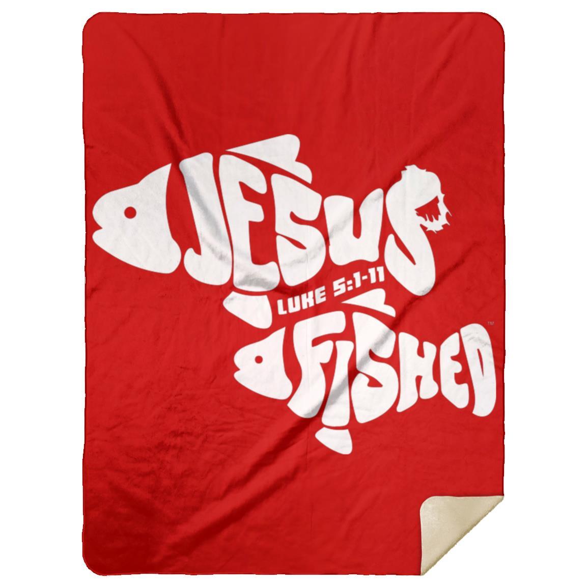 OneFish TwoFish - Premium Mink Sherpa Blanket 60x80 - Jesus Surfed Apparel Co.