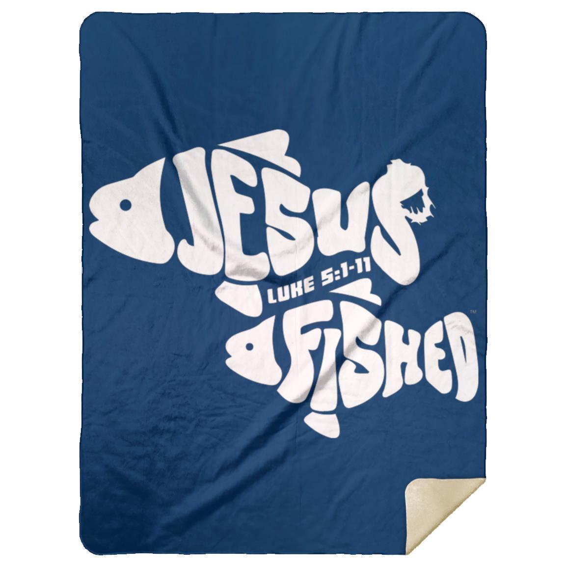 OneFish TwoFish - Premium Mink Sherpa Blanket 60x80 - Jesus Surfed Apparel Co.