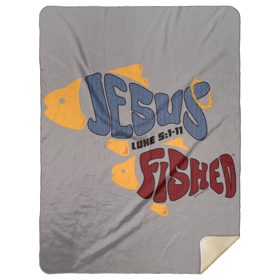 OneFish TwoFish - Premium Mink Sherpa Blanket 60x80 - Jesus Surfed Apparel Co.