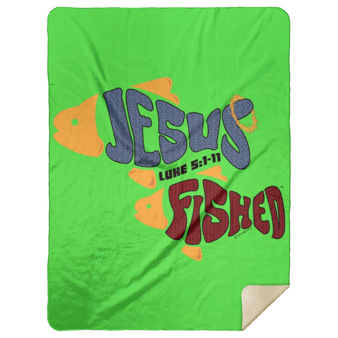 OneFish TwoFish - Premium Mink Sherpa Blanket 60x80 - Jesus Surfed Apparel Co.