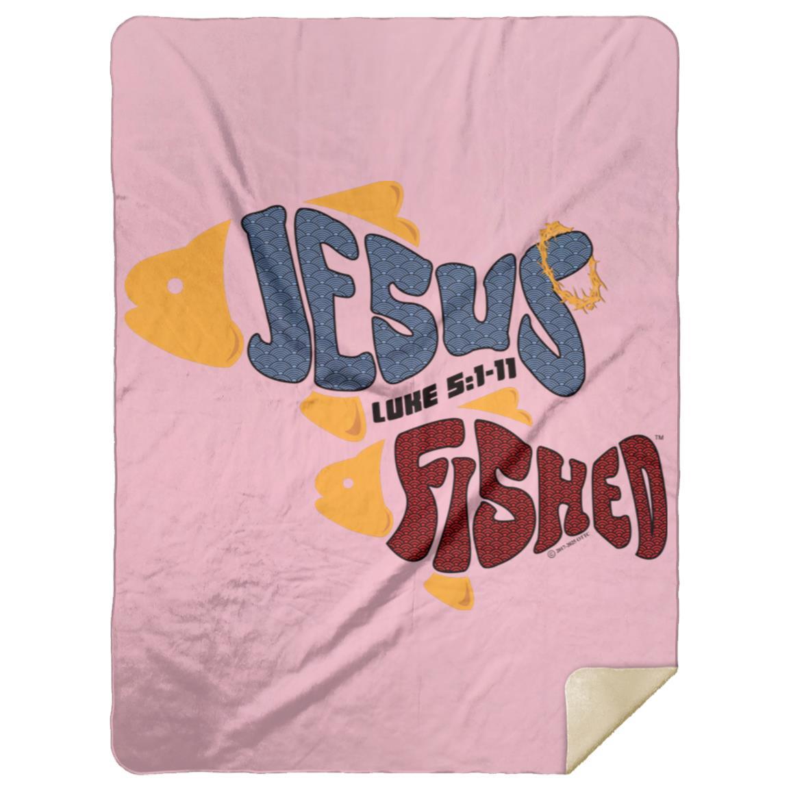 OneFish TwoFish - Premium Mink Sherpa Blanket 60x80 - Jesus Surfed Apparel Co.