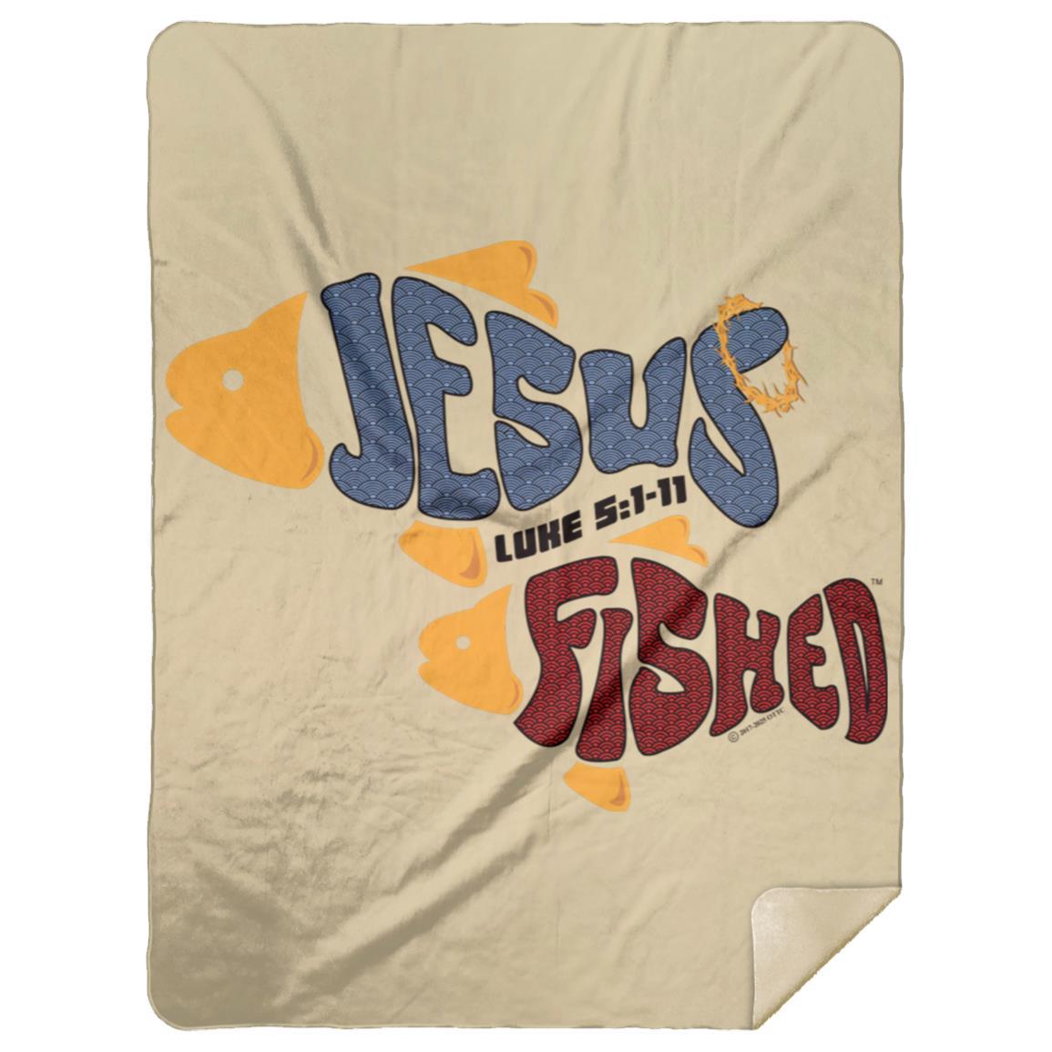 OneFish TwoFish - Premium Mink Sherpa Blanket 60x80 - Jesus Surfed Apparel Co.