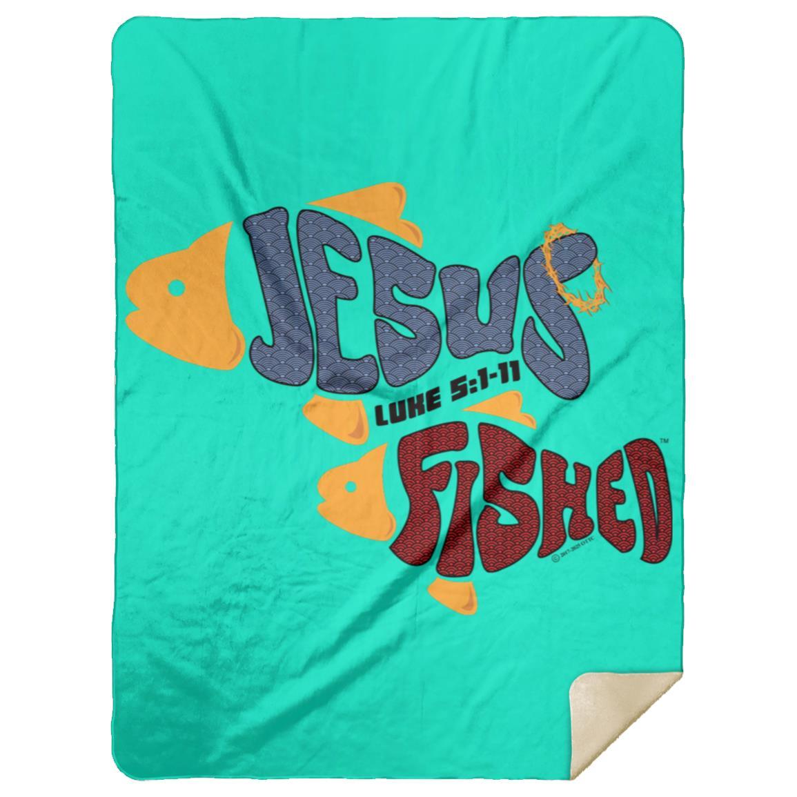 OneFish TwoFish - Premium Mink Sherpa Blanket 60x80 - Jesus Surfed Apparel Co.