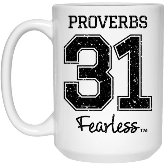 Proverbs 31 - 15oz White Mug - Jesus Surfed Apparel Co.