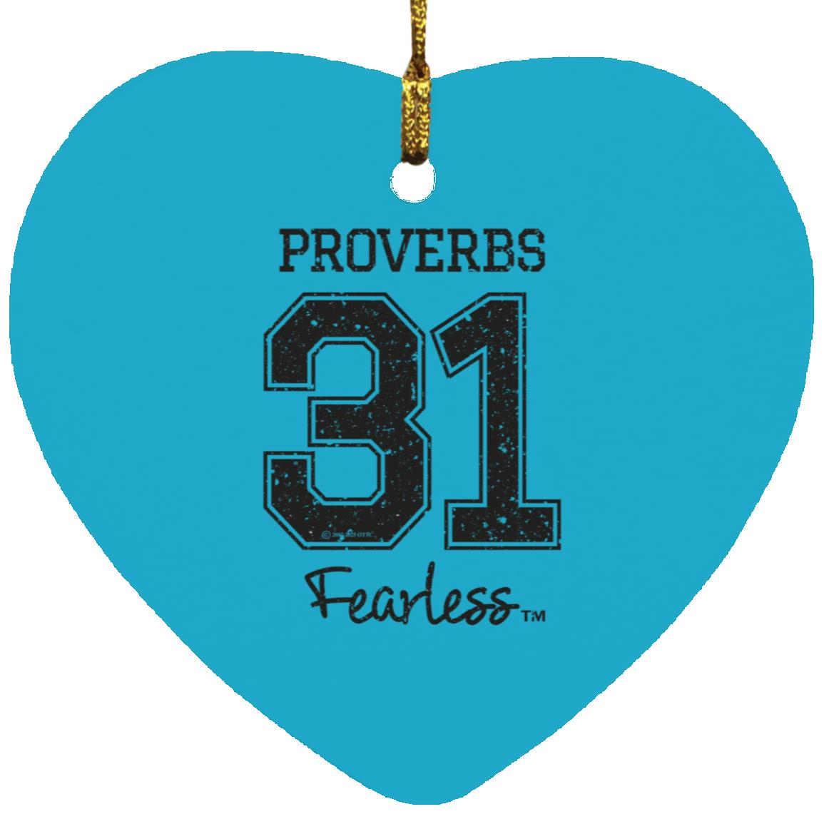 Proverbs 31 - Heart Ornament - Jesus Surfed Apparel Co.