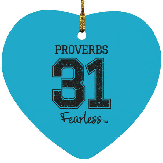 Proverbs 31 - Heart Ornament - Jesus Surfed Apparel Co.