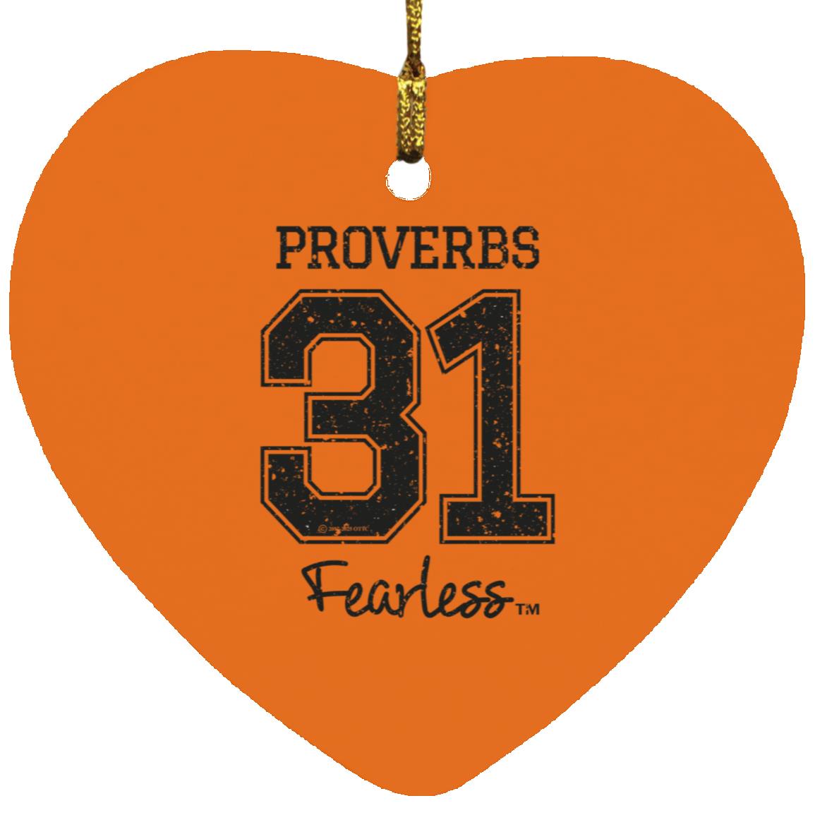 Proverbs 31 - Heart Ornament - Jesus Surfed Apparel Co.