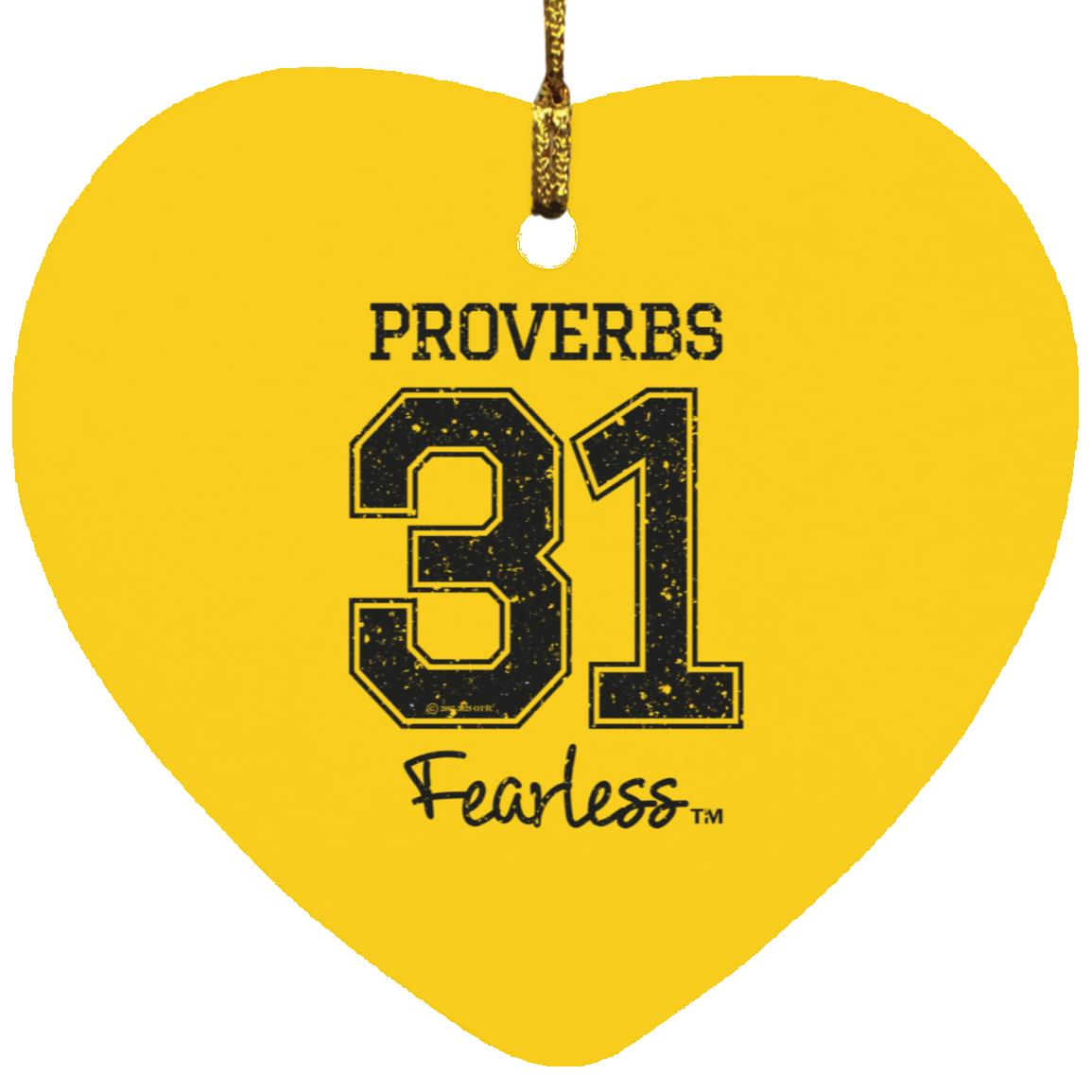 Proverbs 31 - Heart Ornament - Jesus Surfed Apparel Co.