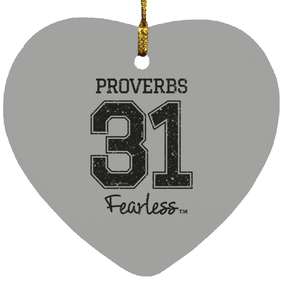 Proverbs 31 - Heart Ornament - Jesus Surfed Apparel Co.