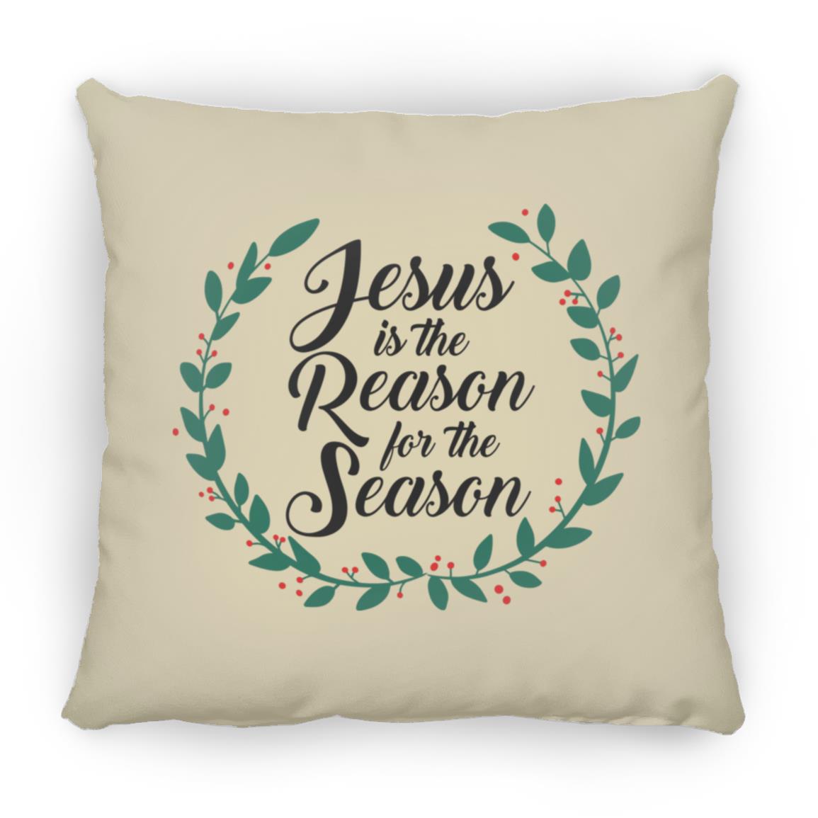 Reason for the Season - Large Square Pillow - Jesus Surfed Apparel Co.