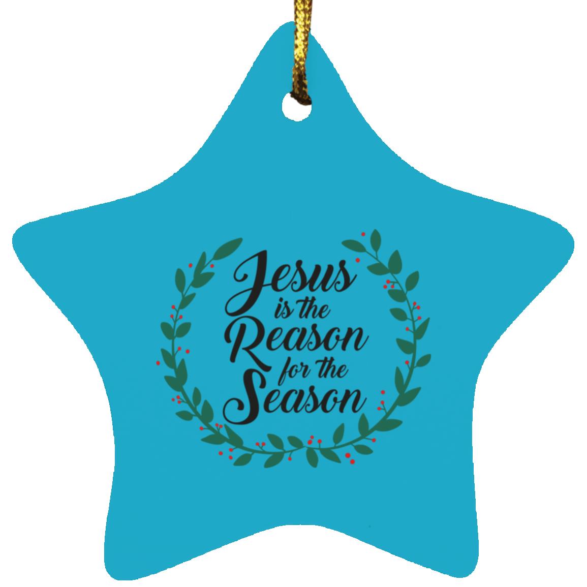 Reason for the Season - Star Ornament - Jesus Surfed Apparel Co.