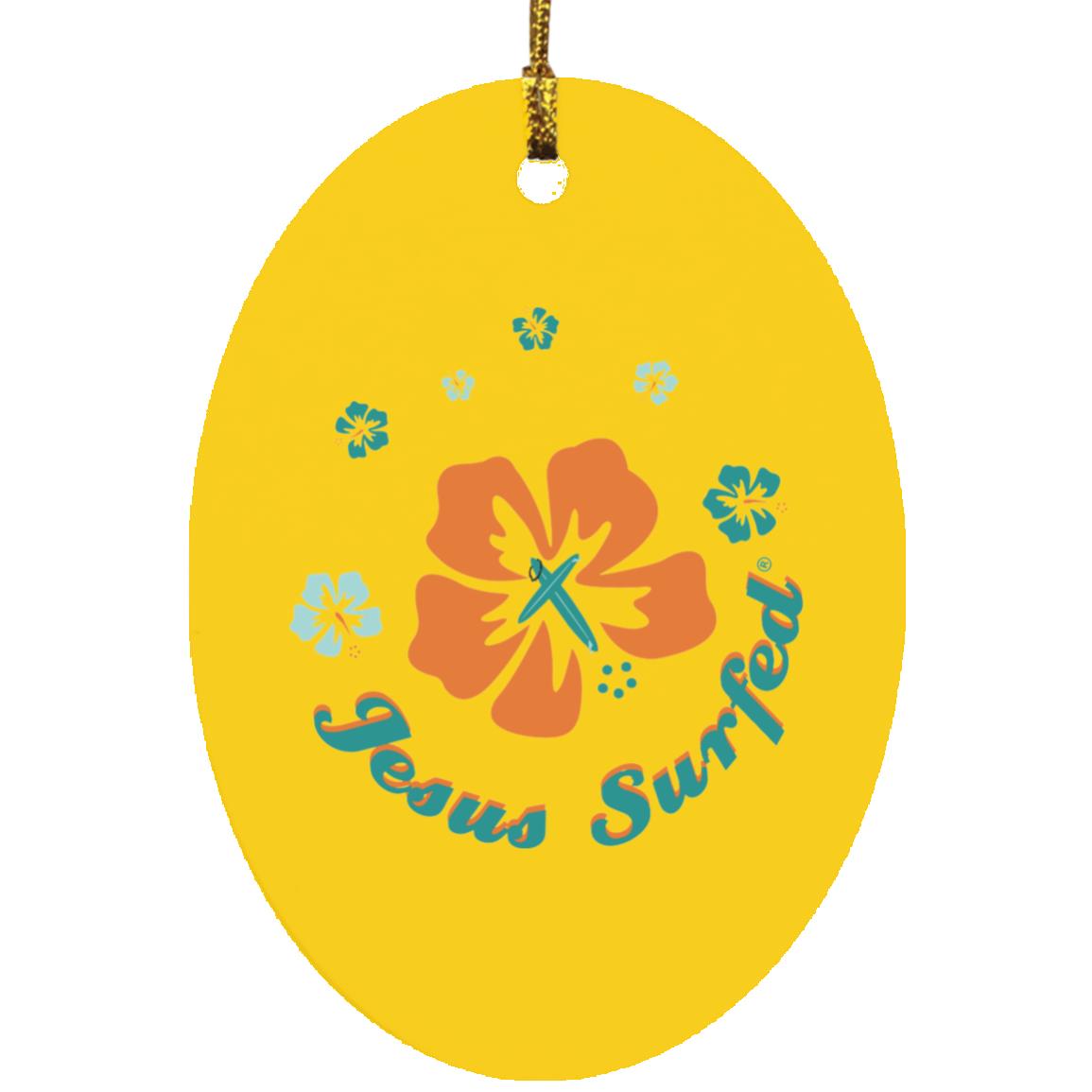 Ring of Flowers - Oval Ornament - Jesus Surfed Apparel Co.