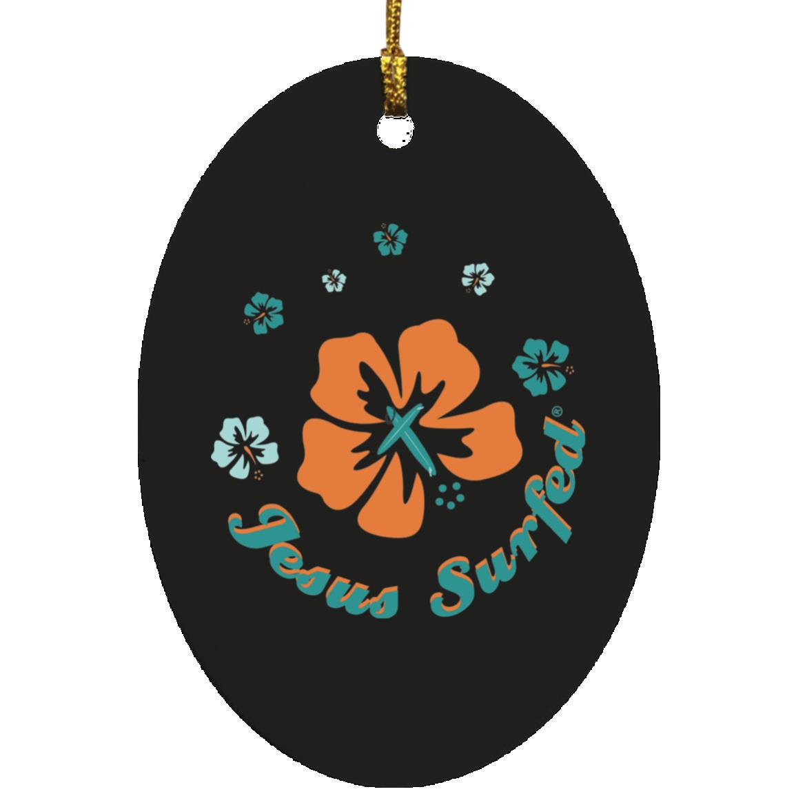 Ring of Flowers - Oval Ornament - Jesus Surfed Apparel Co.