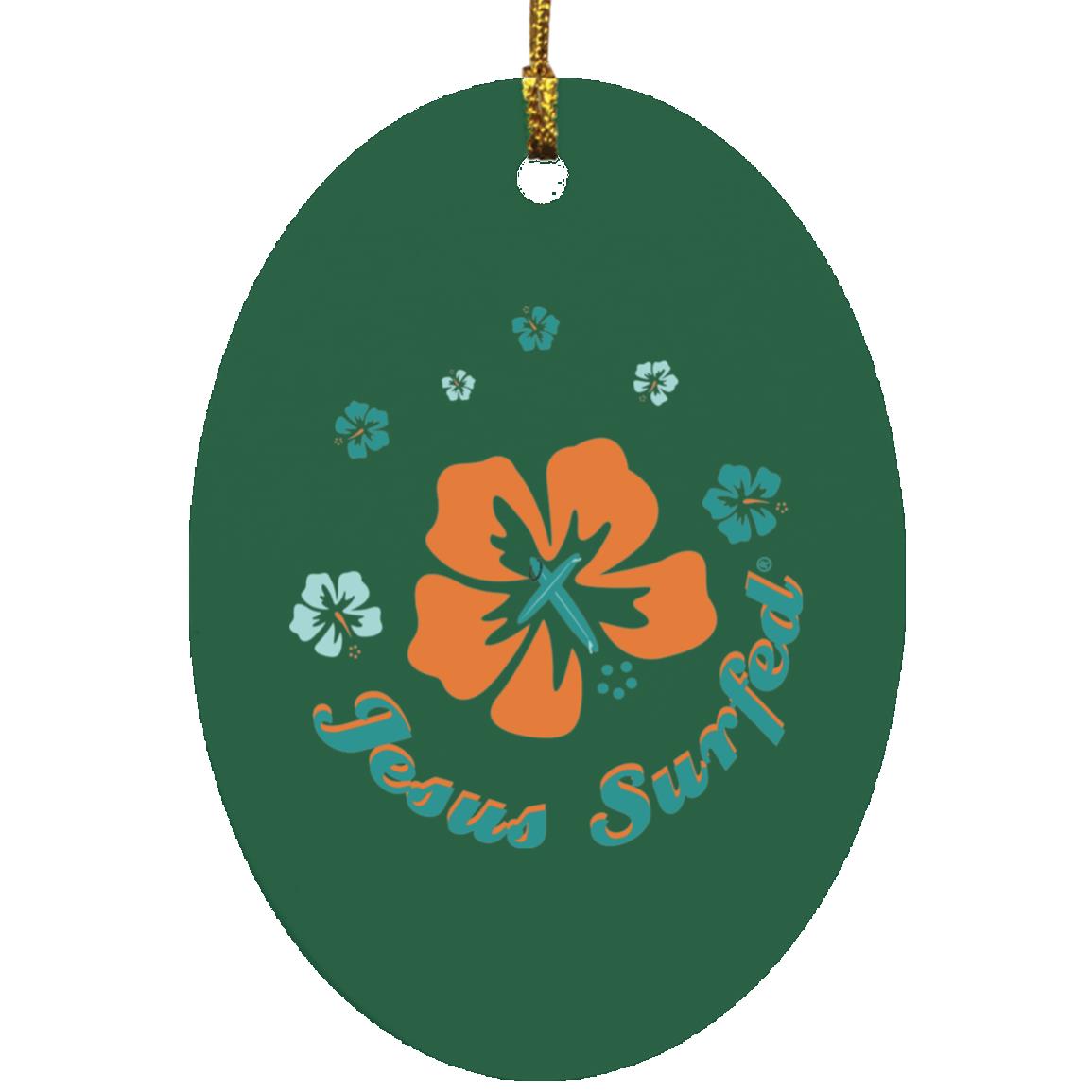Ring of Flowers - Oval Ornament - Jesus Surfed Apparel Co.