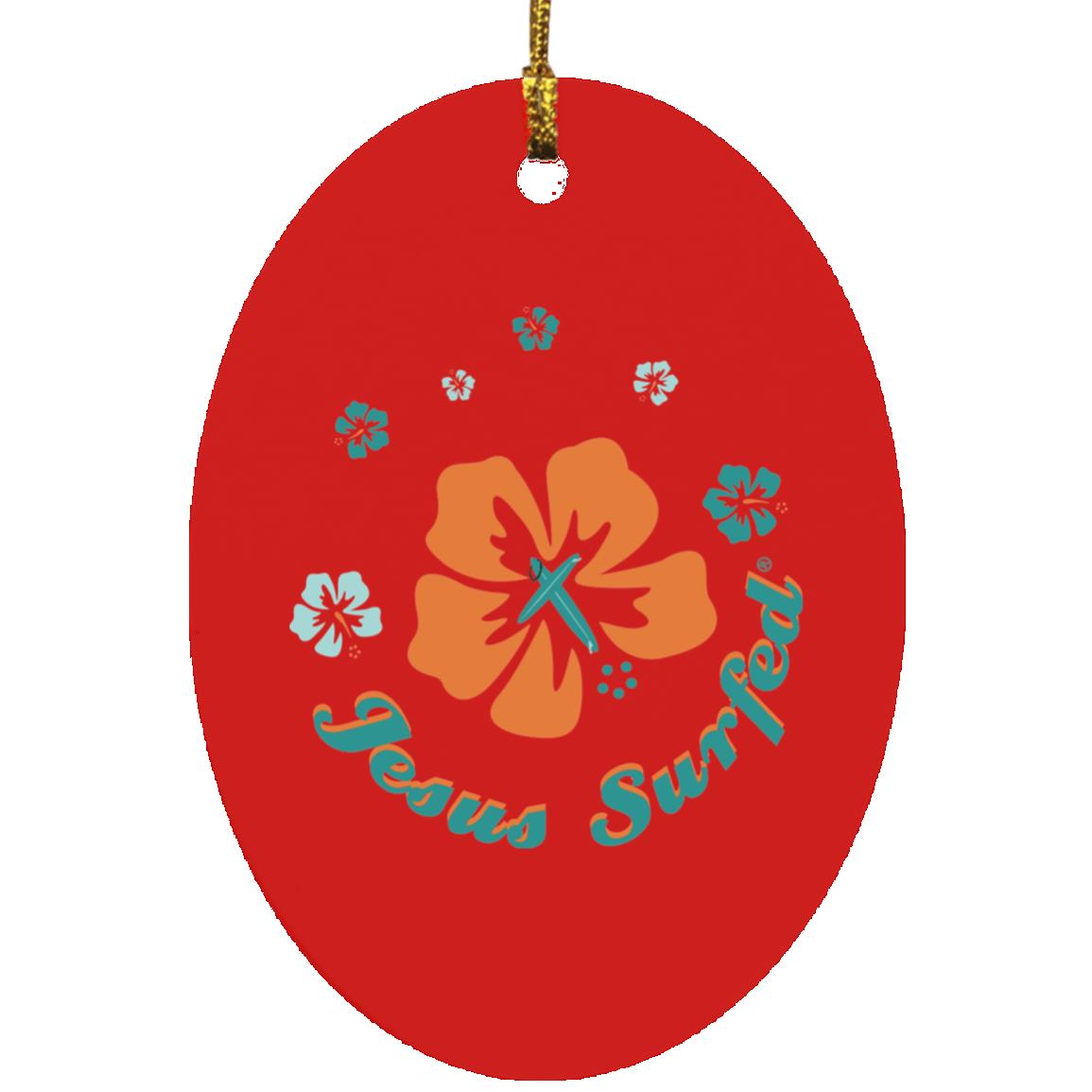 Ring of Flowers - Oval Ornament - Jesus Surfed Apparel Co.